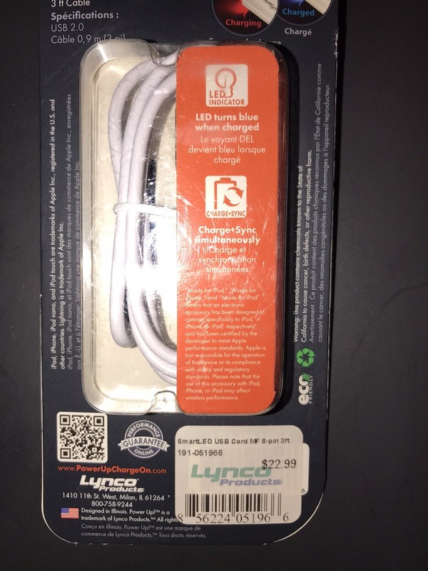 Lynco Charge & Sync Lightening Cable gallery