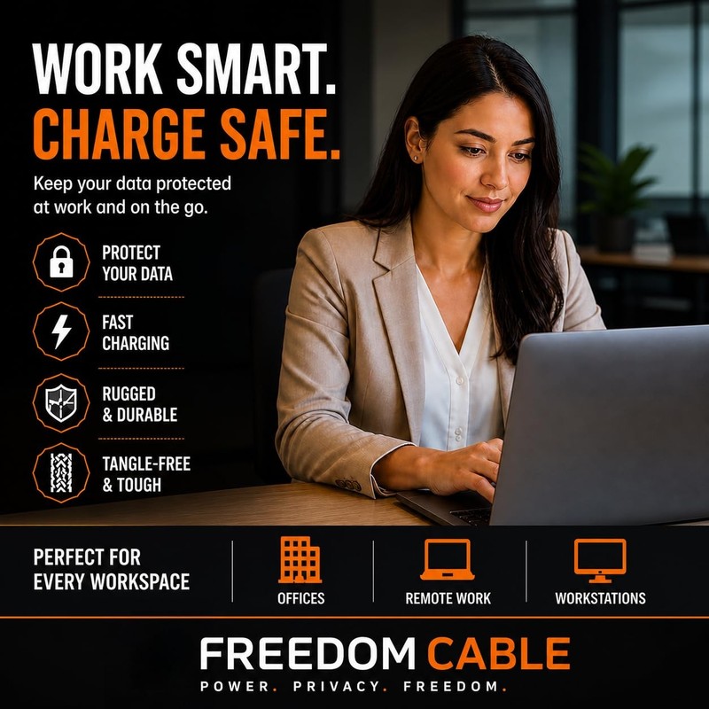 Data Blocker Cable USB-C Switchable Juice Jacking Protection - Physical Secur... gallery