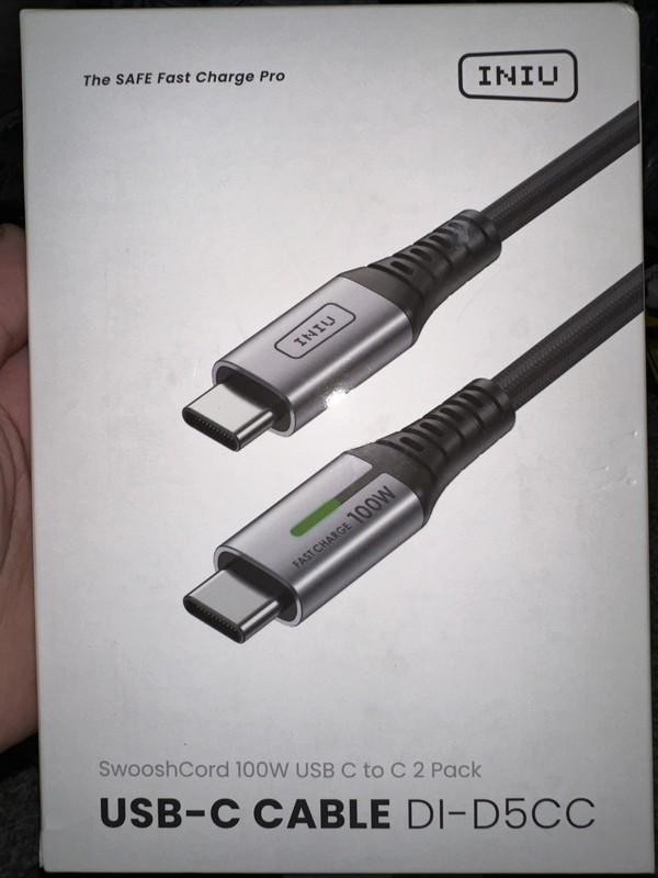 USB C to USB C Cable, 100W [2-Pack 6.6ft] PD 5A Fast Charging Type C