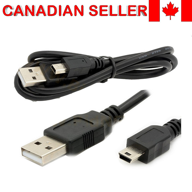5 Pin Mini USB Charger Cable Cord Lead for MP3 MP4 Media Player Camera GPS PS3