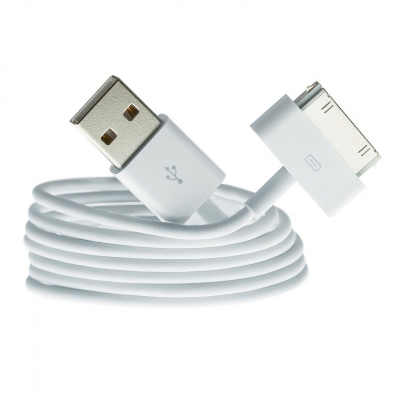 1M 30 Pin Cable USB Data Sync Charging Charger Lead for Apple iPhone iPad iPod gallery