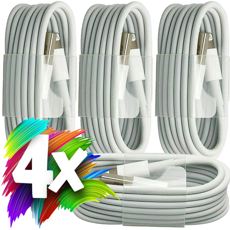 4 Pack Fast Charger Cable USB Cord 3FT Car Charge For iPhone 6 7 8 X 11 12 13 14