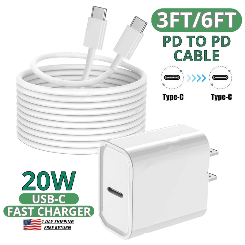 USB-C Portable Charger Adapter Cable For MacBook Laptop Samsung Power Adapter US