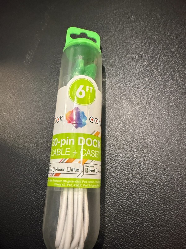I-Pod 30 pin cable 6 feet rock candy brand green brand new