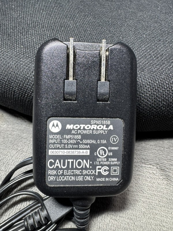 Motorola AC Power Supply Model FMP5185B SPN5185B