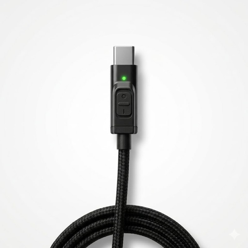 Data Blocker Cable USB-C Switchable Juice Jacking Protection – Physical Secur…