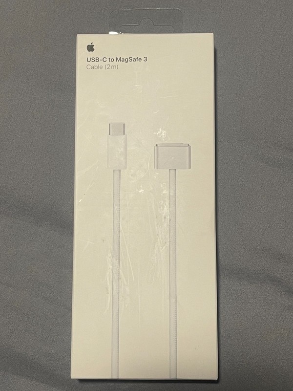 New Apple USB-C to MagSafe 3 Charging Cable 6.6' (2m) White MLYV3AM/A with Box gallery