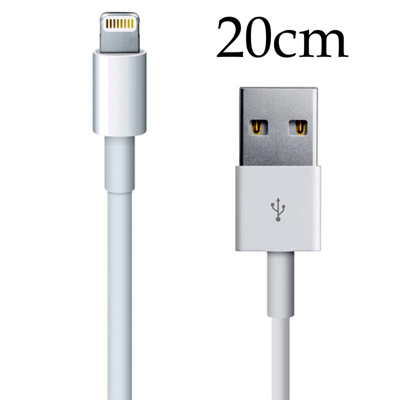 20cm for Apple iPhone 7 8 X Xs XR 11 12 Pro Max Mini Data Charger Cable Cord