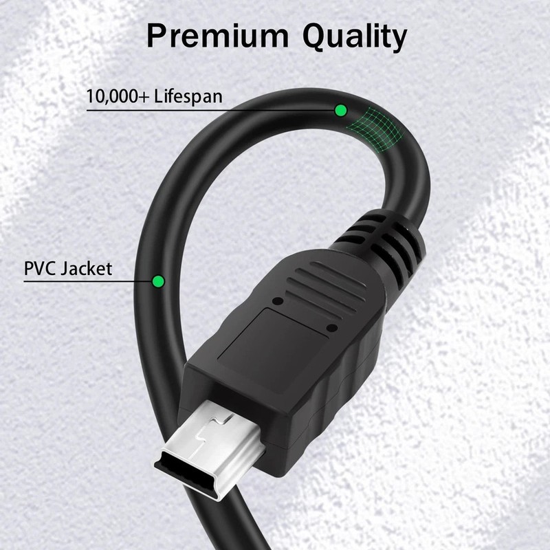 USB C to Mini USB Cable 2/4 Feet Mini USB to Type C Cable, USB C to Mini 5-Pin gallery
