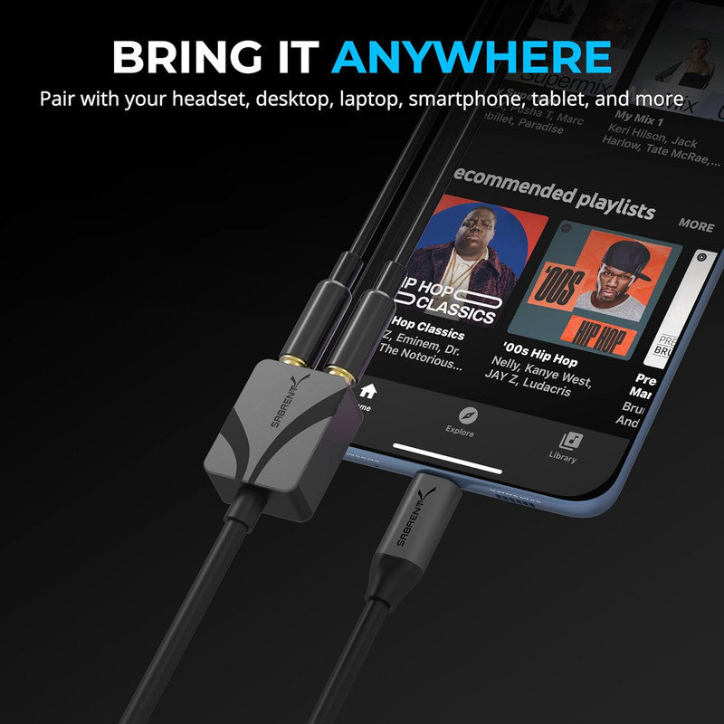 USB to 3.5Mm Jack Audio Adapter, USB to Headphone Jack Adapter Sound Card, Upgra gallery
