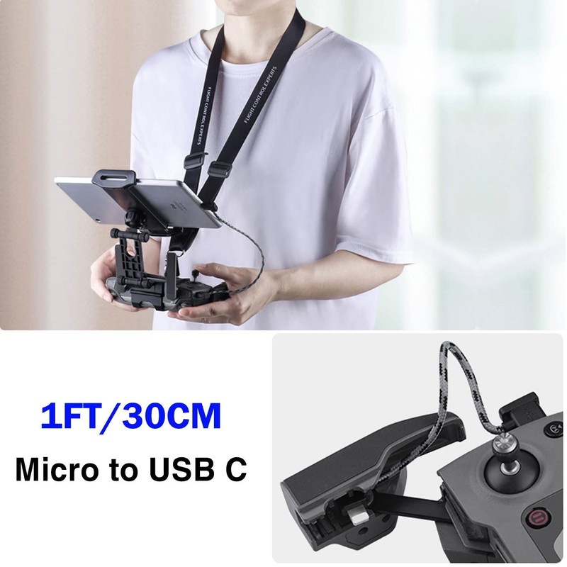 1FT Micro to USB C Remote Controller Cable for DJI Mavic Mini,Mini SE,Mavic 2... gallery