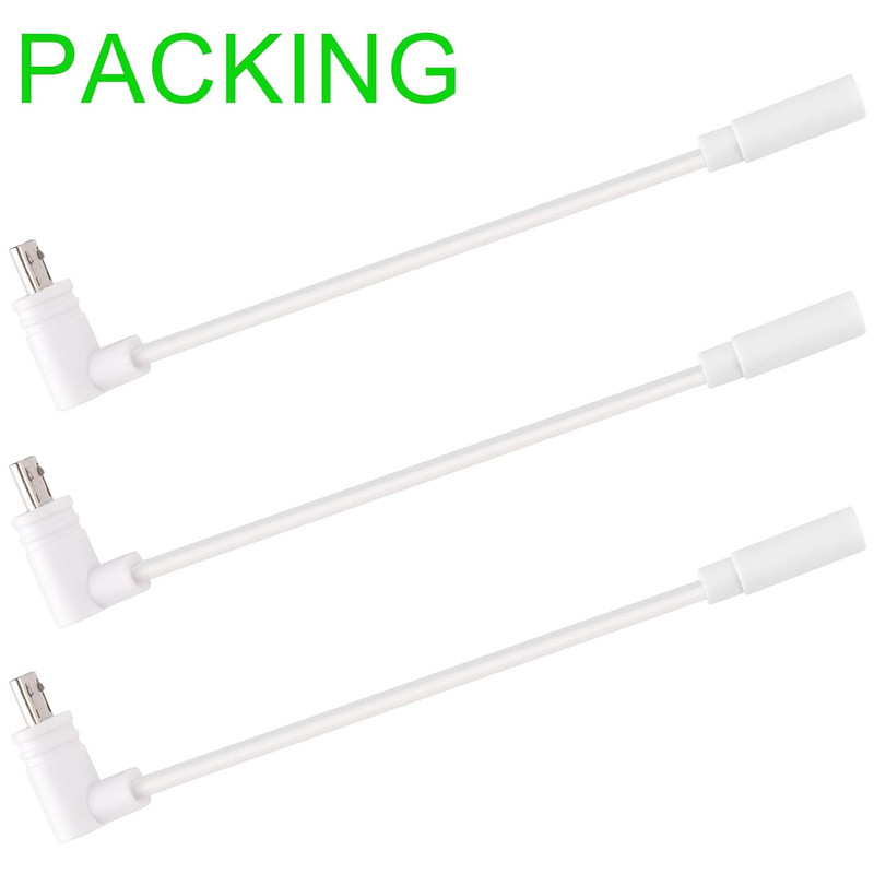 Uogw 3 Pack 90° Micro-Usb Extension Cable Compatible with Wyze Cam Pan V3 and Wy gallery