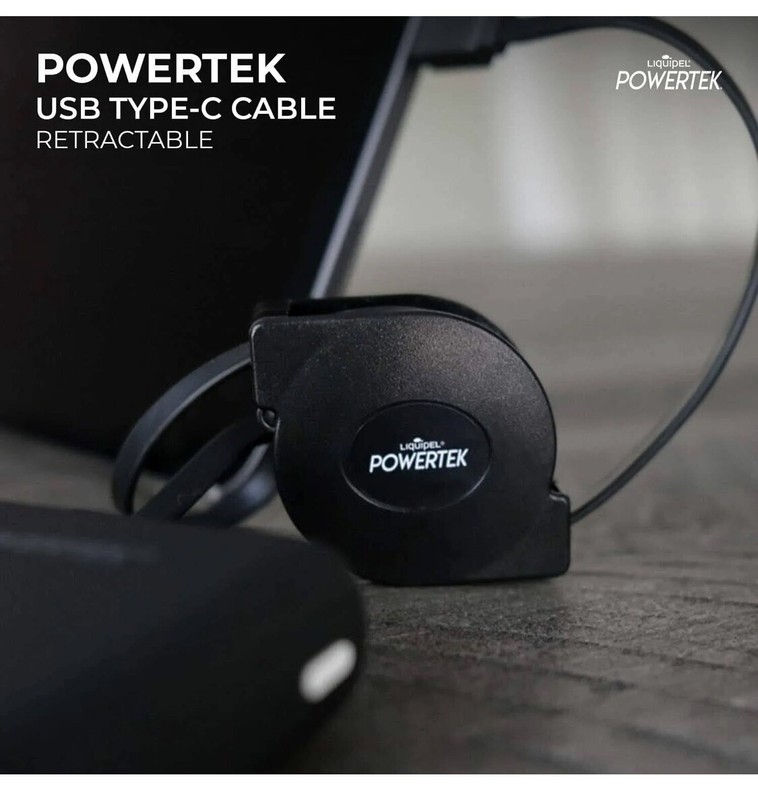 Liquipel Powertek Apple Certified Retractable Cable Fast Charge 3-Feet gallery