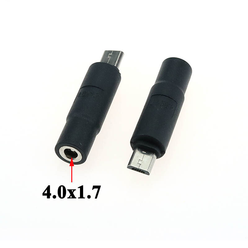 3.5 1.35 4.0 x 1.7 mm DC Power to Micro USB 2.0 Plug Connector Adapter Converter gallery