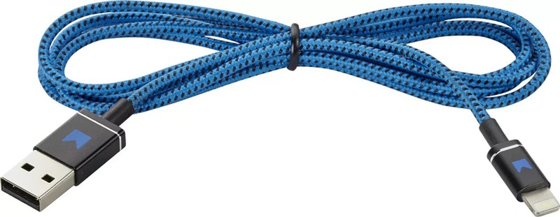 Modal 4' Braided lighting Cable Blue/Black for Apple devices NEW