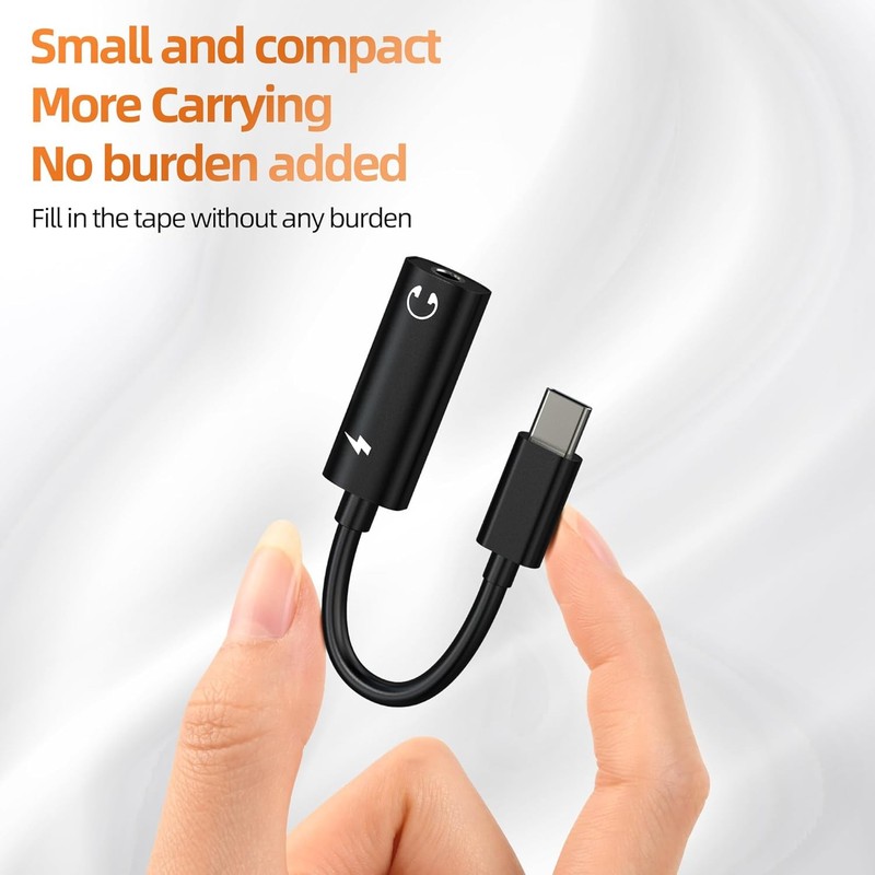 2 in 1 Type-C To 3.5mm Audio Aux Headphone Jack Cable Adapter Charger Cable Lot gallery