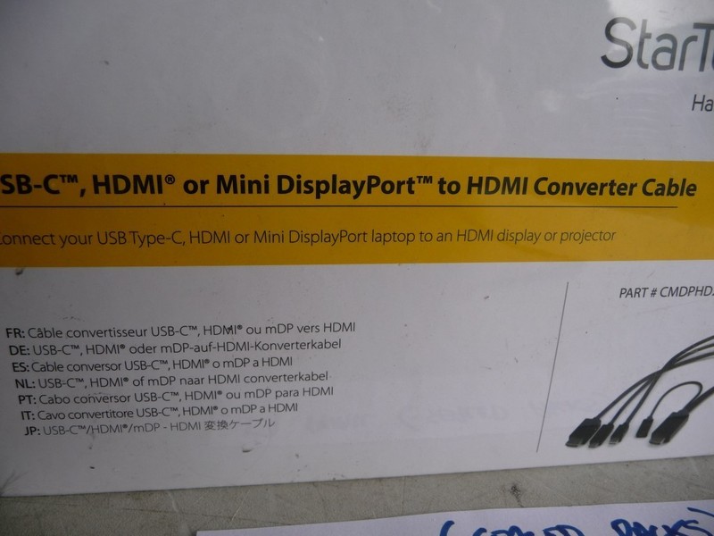 AU SELLER NEW StarTech CMDPHD2HD 2m USB-C / HDMI or Mini DisplayPort to HDMI gallery