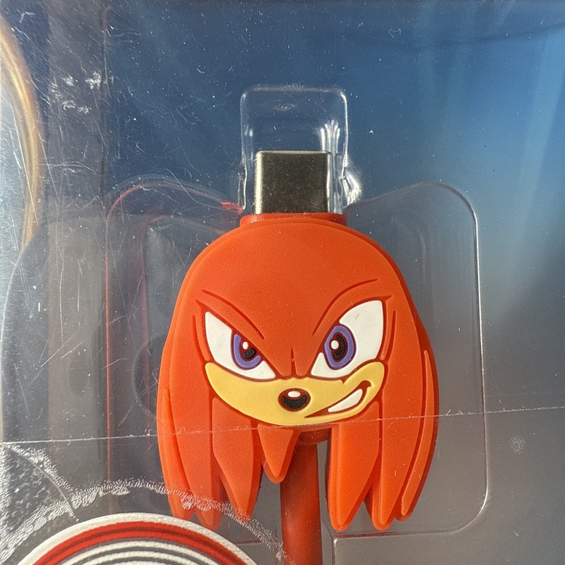 NEW Sonic The Hedgehog KNUCKLES USB-A to USB-C 5ft Charging Cable gallery