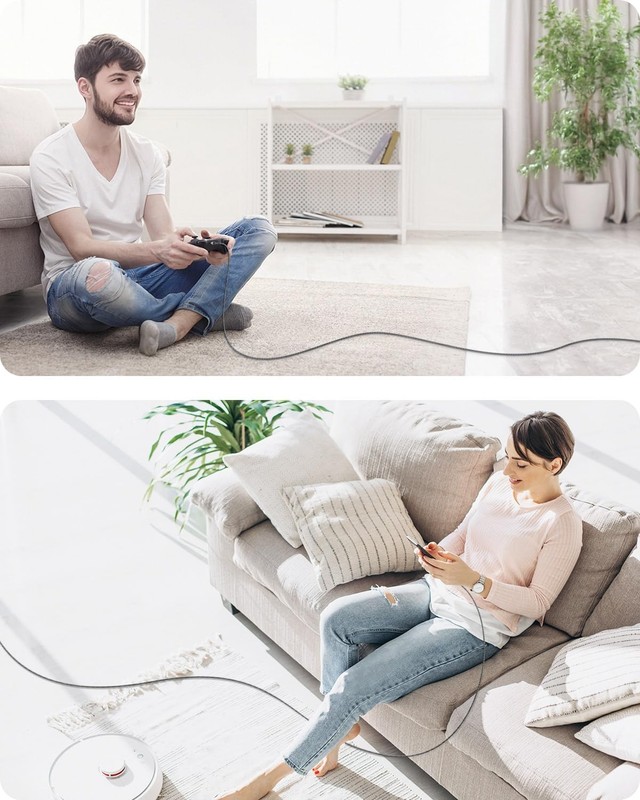 SUNGUY Long USB C Cable 15FT, 3A USB to USB Type C Cable Fast Charging USB 2.... gallery
