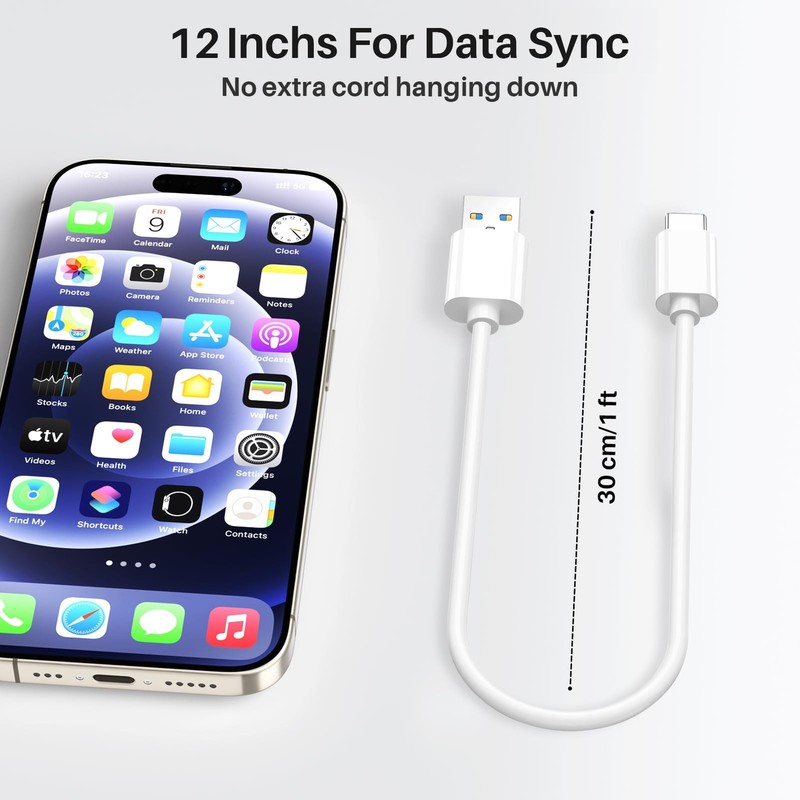 [1FT-3Packs] USB A to USB C Cable, 10Gbps High Speed Data sync and 60W Fast C... gallery