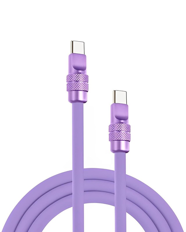 240W Fast Charging USB C Cable, Durable Silicone Data Transfer, Type-C to Type-C gallery