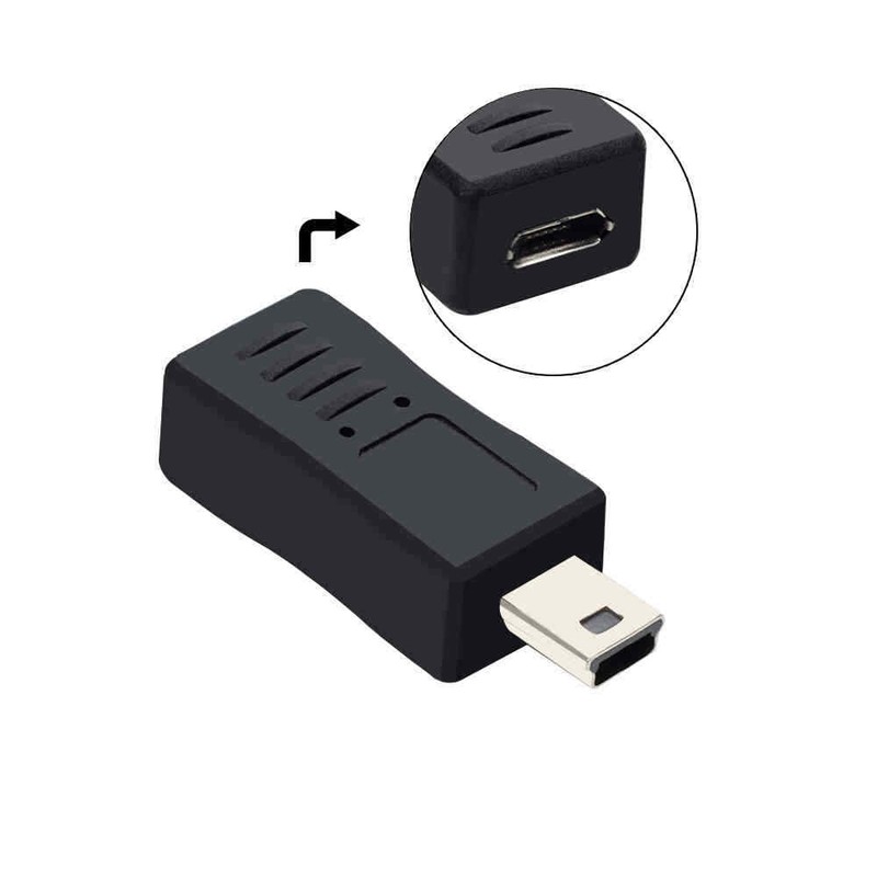 Mini USB to Micro USB Adapter Converter Type-C to Micro Left / Right Angle Male