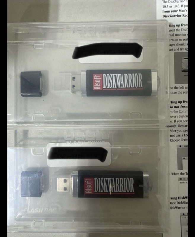 Diskwarrior USB (2 Pack) Bin A10 R1