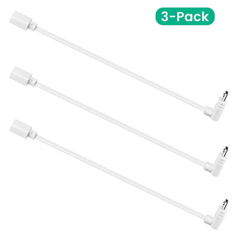 3-Pack Extension Cable for WYZE Cam Pan V3 Camera, 90 Degree Micro USB Adapte... gallery
