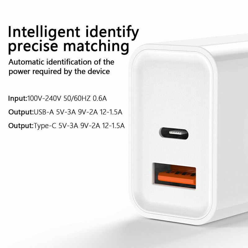 Premium 18W PD USB-A USB-C Charger Adapter for Huawei Mate 20X 20 Lite P30 Pro gallery