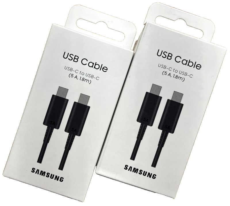(Lot of 2pcs) Samsung 5A 1.8M USB-C to USB-C Fast Charge Sync Cable