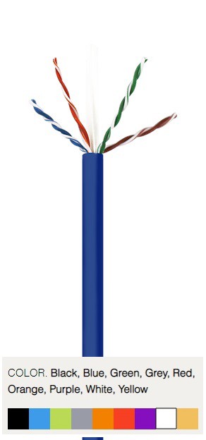 Wavenet CAT6 E 600MHz CMR 6E04URWH4 WHITE TDWAV-CAT6E-CMR-WH Adapters & Cables