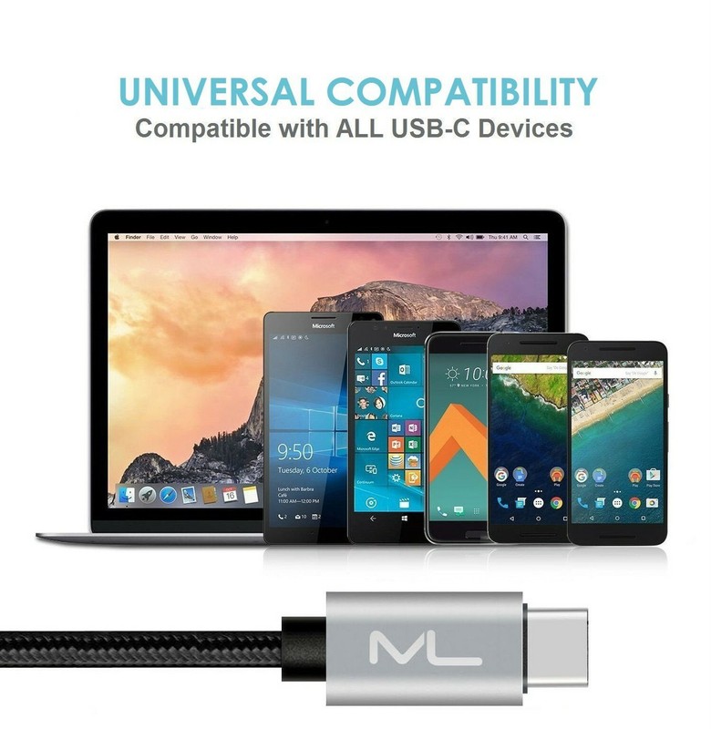 USB 3.0 Type C Cable 2 Pack 6.6FT, USB C to USB 3.0 Galaxy S8 Fast Charger Hi... gallery