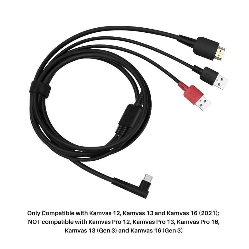 CB05A 3-in-1 Cable, with Kamvas 12/13/16 (2021), Not with Kamvas 12/13/16, 13... gallery