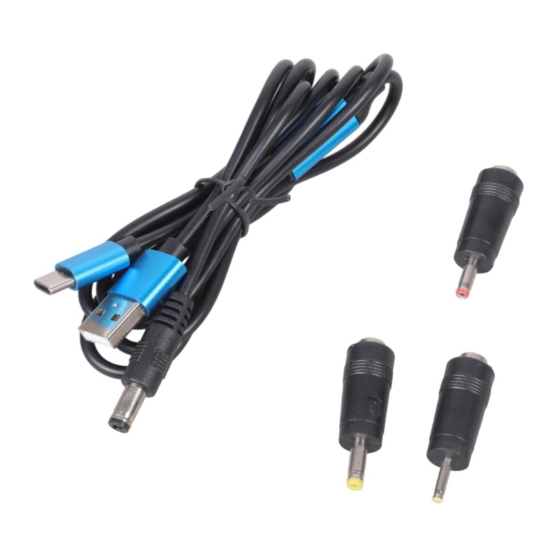 Multiple Purpose 5V Chargers Cord With Type C And 5.5mm Connectors 3 Converters gallery