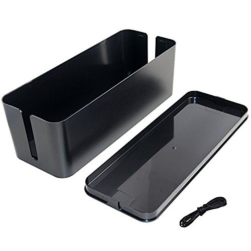 Cable Management Cord Cover Wire Hider Box Concealer Organizer Black gallery
