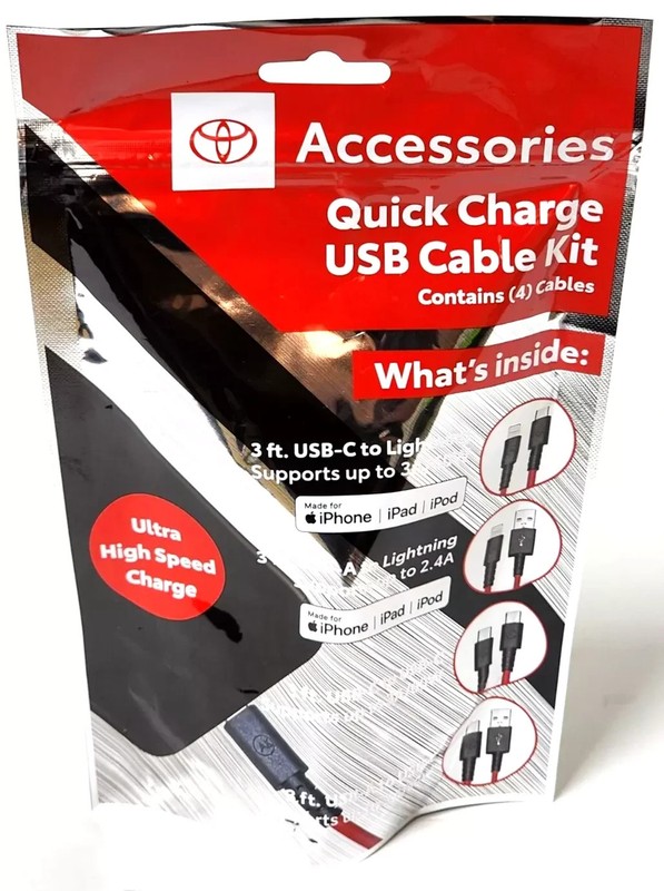 Toyota Quick Charge Kit Apple iPhone iPad iPod Tablet Cell Phone