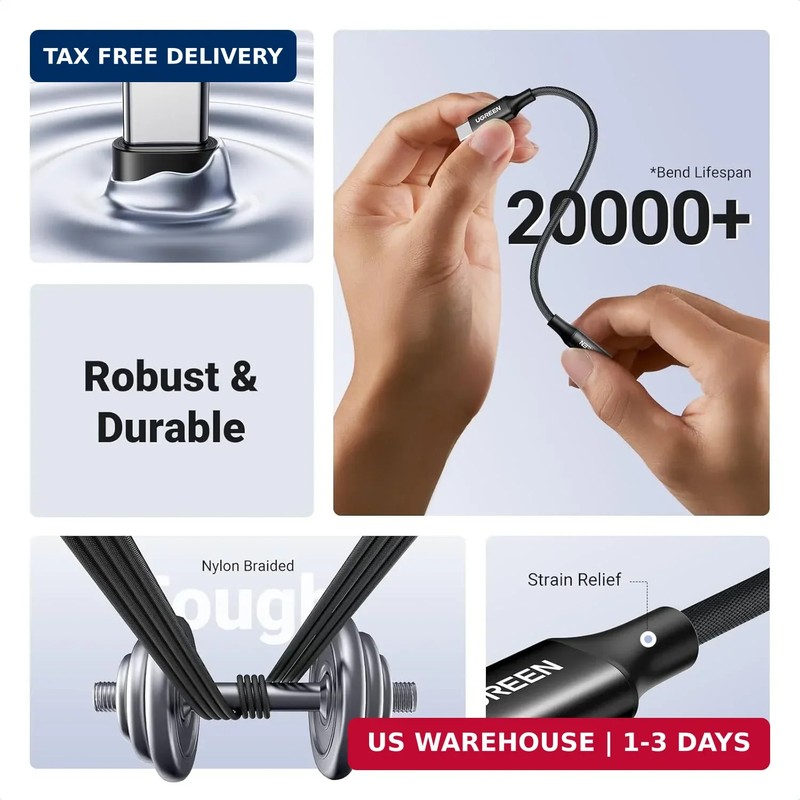 UGREEN USB C to 3.5mm Audio Adapter Type C to Headphone Aux Jack Dongle 24bit/96 gallery