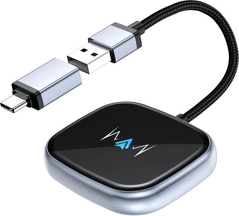 Wireless Android Auto Adapter Latest NFC Touchscreen Connectivity Wireless Plug