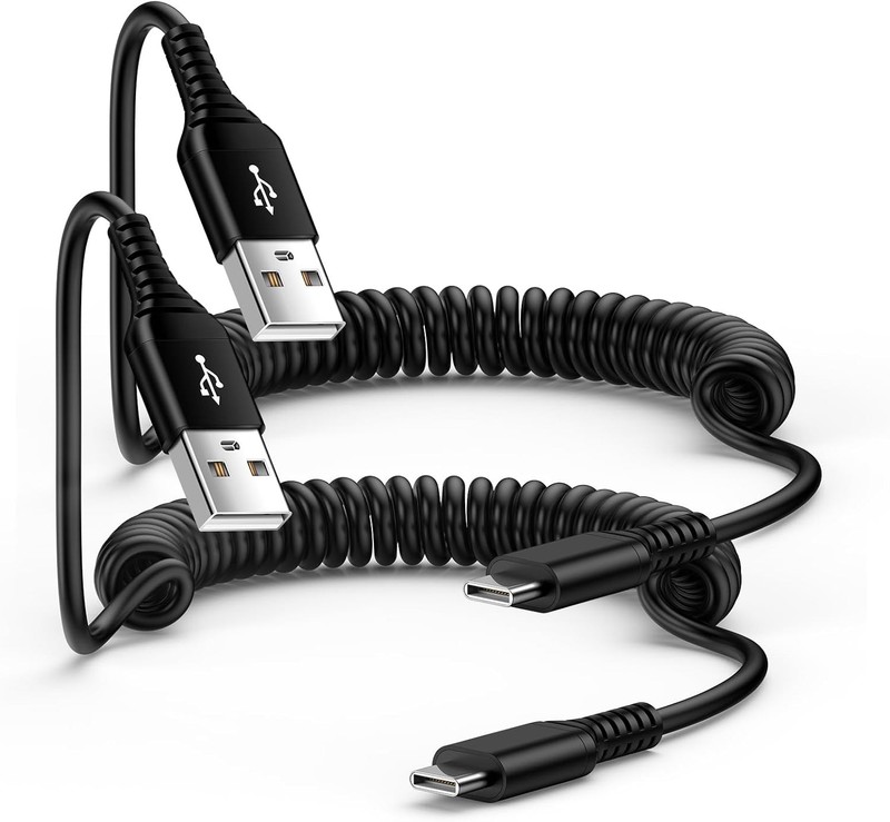 Android Auto USB C Cable for Car Samsung Charger Cord Type C Fast 2Pack Black