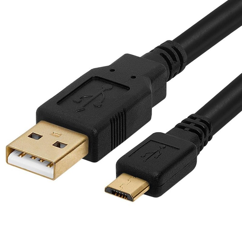 6FT Micro USB to USB A Cable 480Mbps High Speed Charging Data Transfer Black gallery