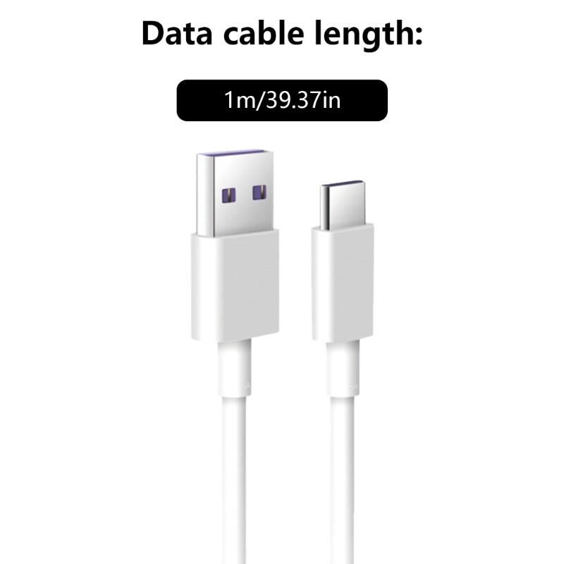 5A Quick Charging Power Cable Wire Supports Data Transfer USB to Type C Cord gallery