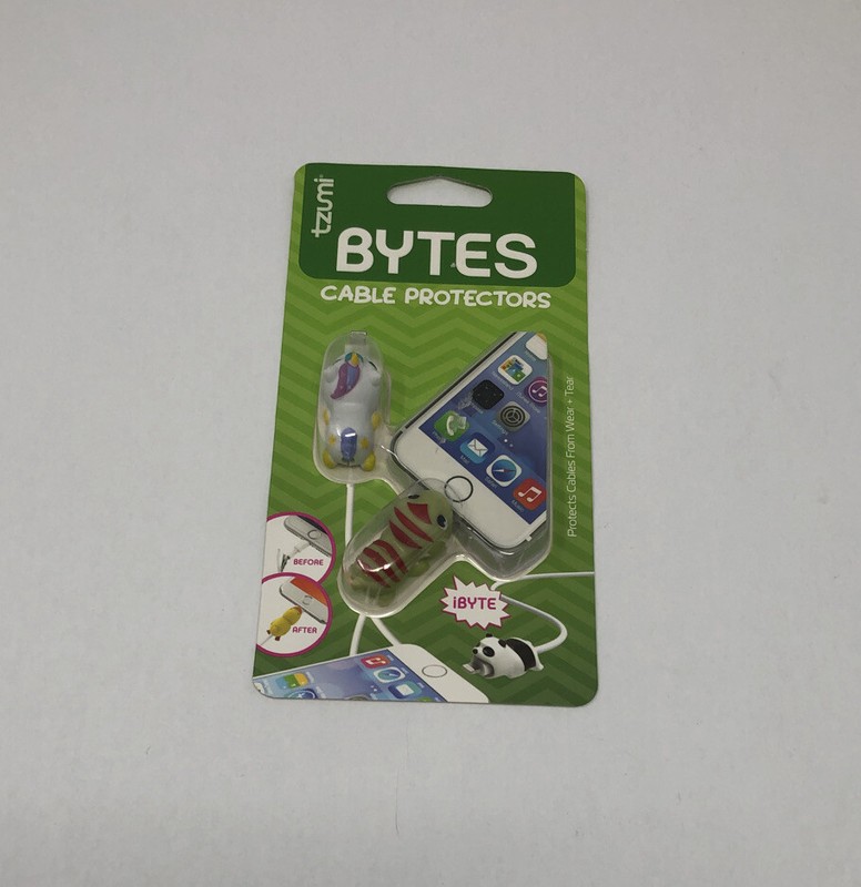 Tzumi - Bytes - Black Bird & Clown Fish - Protects Cables From Wear & Tear -6652 gallery