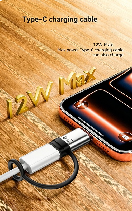 USB Type C to IOS 8 Pin OTG Adapter PD Fast Charging/Data Sync for iPhone iPad gallery
