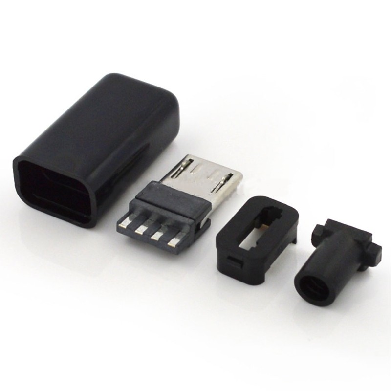 5 Pin Welding Type USB 2.0 Plug Adapters Micro USB Connector Replacement gallery