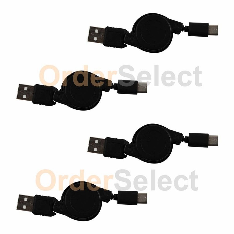 4X USB Type C Retract Cable for Android Phone Samsung Galaxy S8 / S8 Plus/Note 8