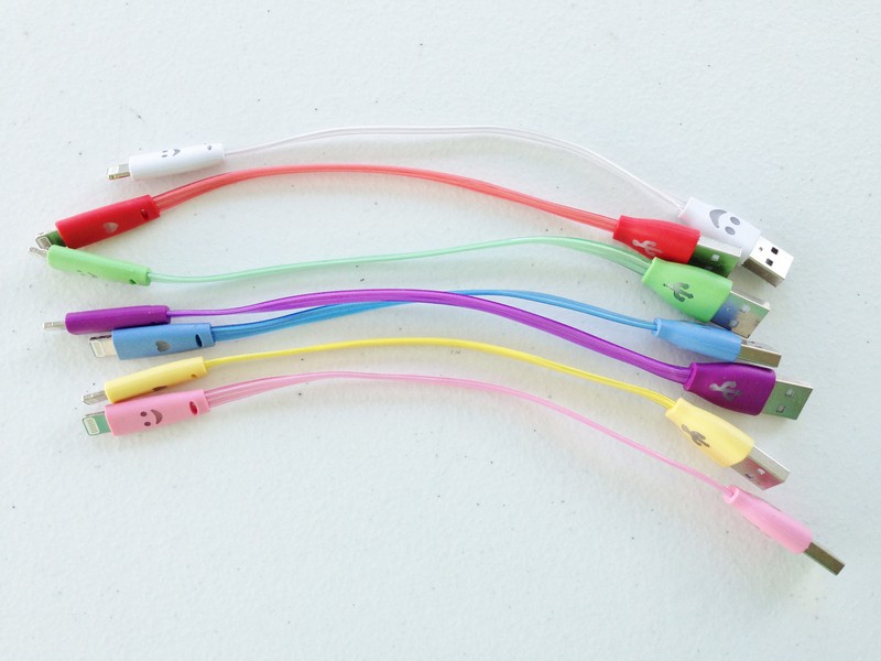 8" LED light charger cable FOR apple iPhone X 8 7 6 4 5 MICRO USB galaxy s6 s7+ gallery
