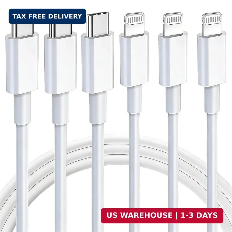 iPhone Charger Cord [Apple MFi Certified] USB C to Lightning Cable 3Pack 10 FT T