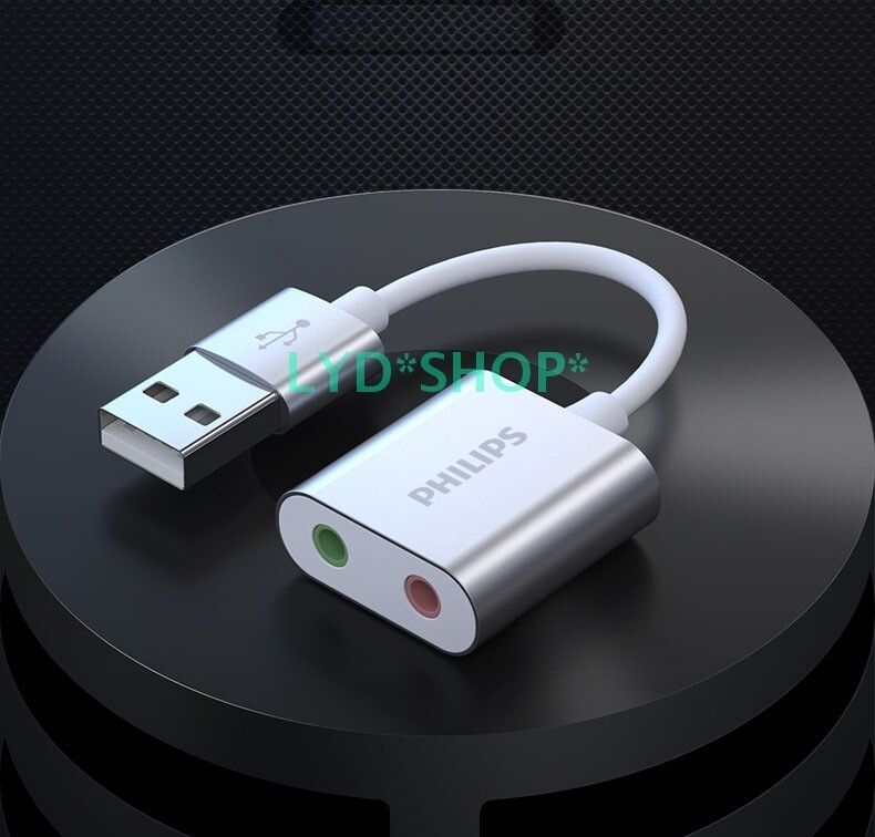 New USB Sound Card External Connection Headset Microphone SWR1656Y/93