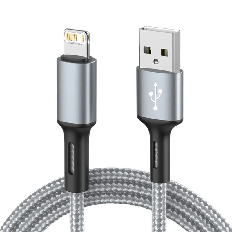 USB Cable for Iphone 5 6 7 8 plus X XS XR 11 12 13 14 Pro Max SE 1M 2M Long 0.25