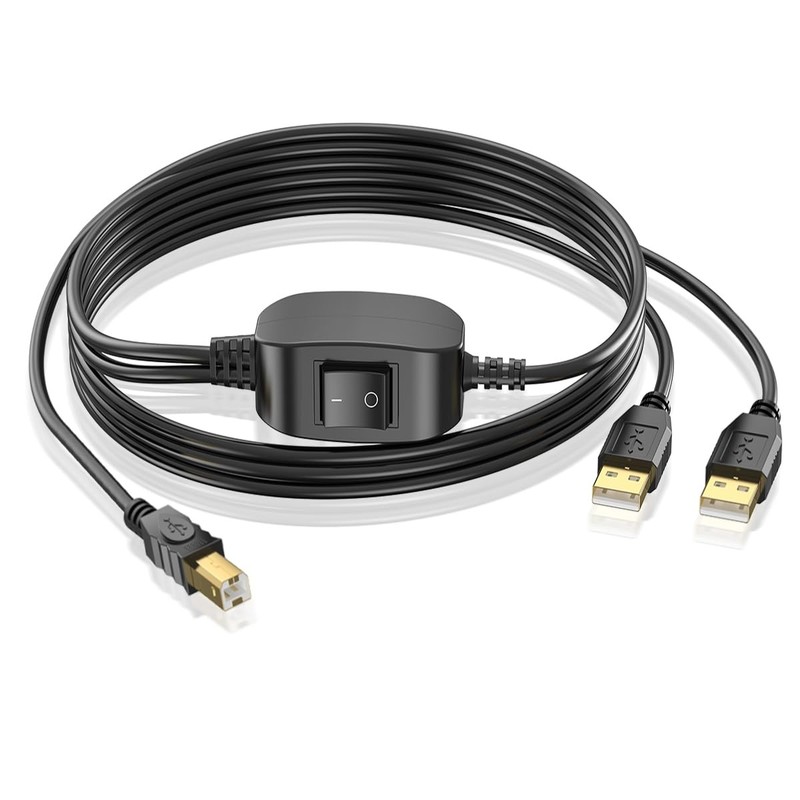 Printer Cable Splitter for Computers Share inkless Printers,Scanners,MacBook,…
